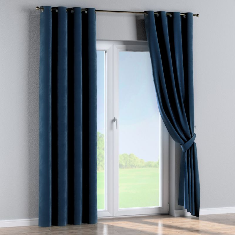 Zasłona na kółkach Dekoria 130x260 cm Velvet granat 1 szt.