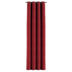 Zasłona na kółkach Dekoria 130x260 cm Velvet intensywna czerwień 1 szt.