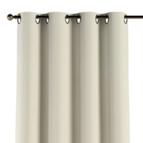 Zasłona na kółkach Dekoria 130x260 cm Velvet śmietankowa biel 1 szt.