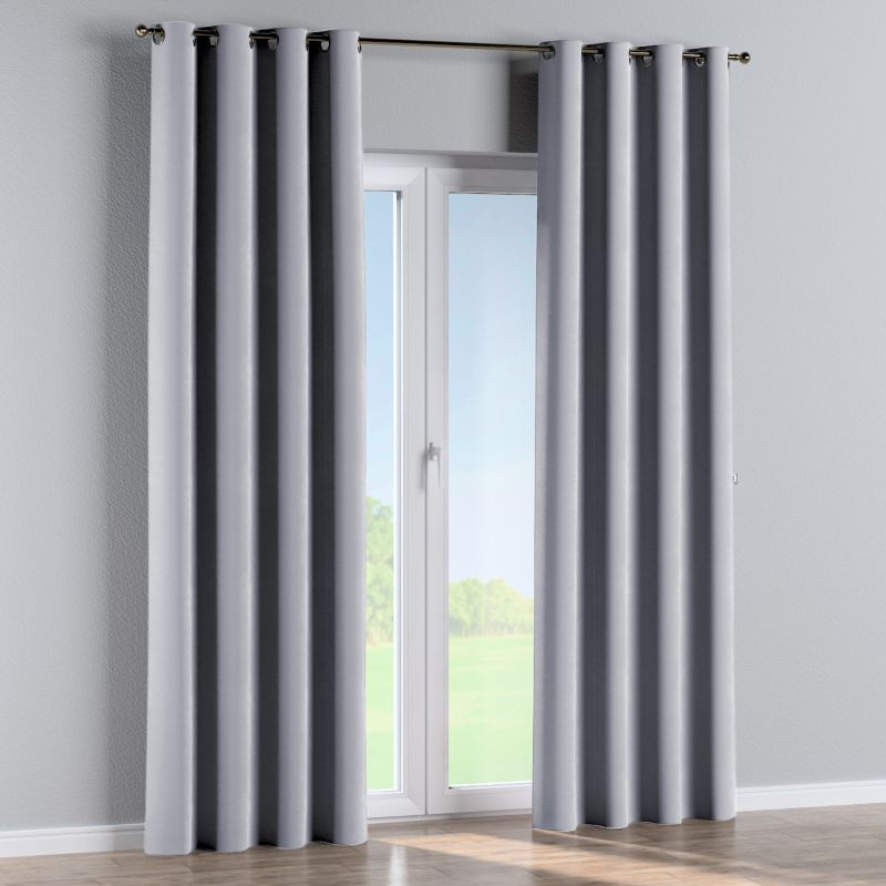 Zasłona na kółkach Dekoria 130x260 cm Velvet srebrzysty szary 1 szt.