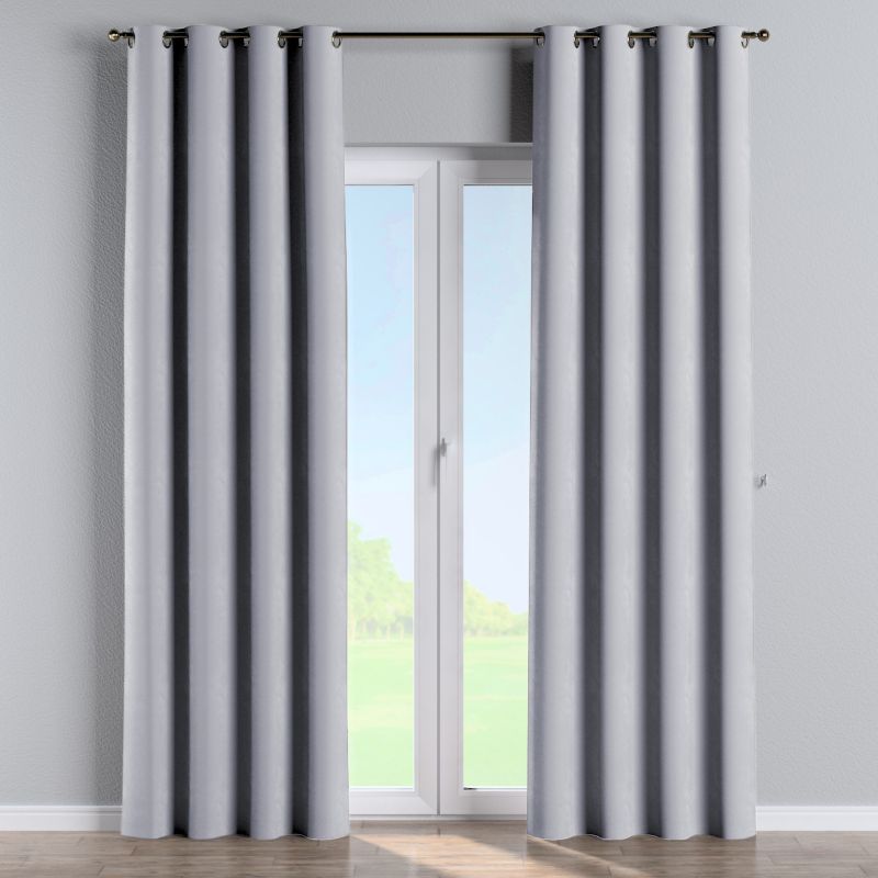 Zasłona na kółkach Dekoria 130x260 cm Velvet srebrzysty szary 1 szt.