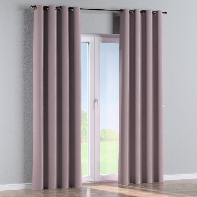 Zasłona na kółkach Dekoria 130x260 cm Velvet zgaszony róż 1 szt.