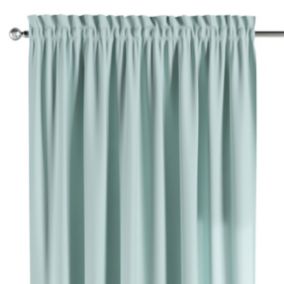 Zasłona na kanale z grzywką Dekoria 130x245 cm Cotton Panama pastelowy błękit 1 szt.
