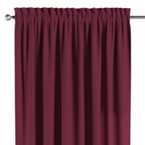 Zasłona na kanale z grzywką Dekoria 130x245 cm Cotton Panama Plum śliwkowy 1 szt.