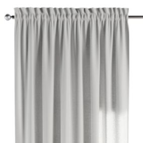 Zasłona na kanale z grzywką Dekoria 130x245 cm Linen ciepły biały 1 szt.