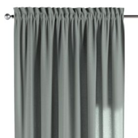 Zasłona na kanale z grzywką Dekoria 130x245 cm Linen jasny szary 1 szt.