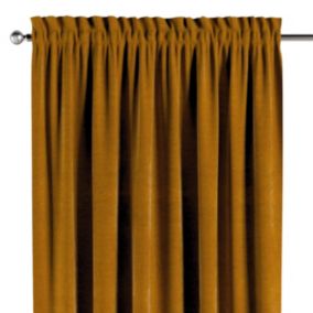 Zasłona na kanale z grzywką Dekoria 130x245 cm Velvet miodowy 1 szt.