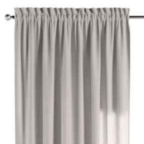Zasłona na kanale z grzywką Dekoria 130x260 cm Linen szaro-beżowy 1 szt.