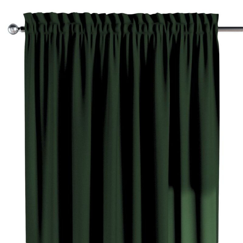 Zasłona na kanale z grzywką Dekoria 130x260 cm Quadro zielony 1 szt.