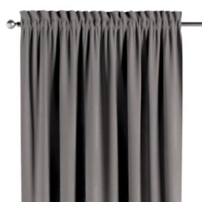 Zasłona na kanale z grzywką Dekoria 130x260 cm Velvet gołębi szary 1 szt.