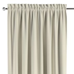 Zasłona na kanale z grzywką Dekoria 130x260 cm Velvet śmietankowa biel 1 szt.