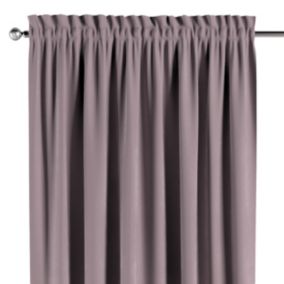 Zasłona na kanale z grzywką Dekoria 130x260 cm Velvet zgaszony róż 1 szt.