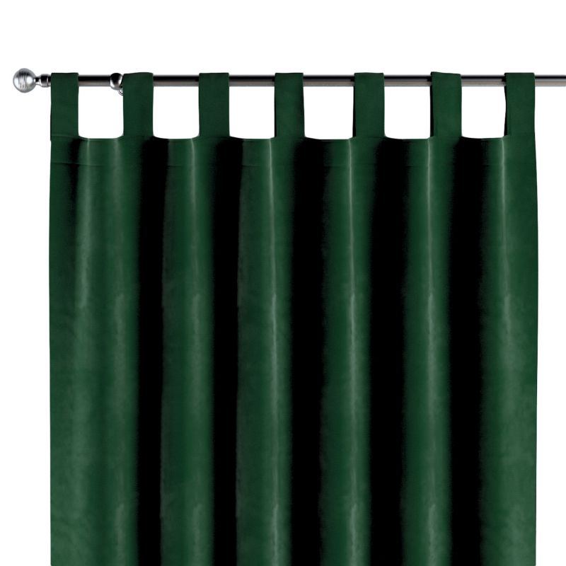 Zasłona na szelkach 1 szt. 130 x 245 cm Dekoria butelkowa zieleń 1 szt.