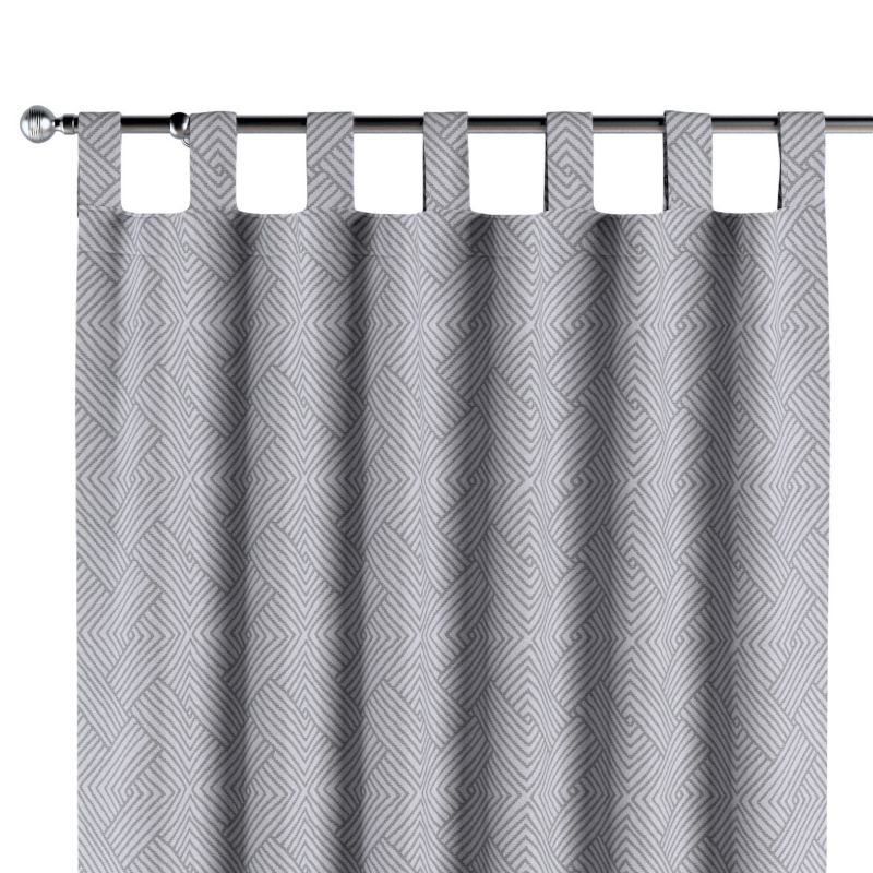 Zasłona na szelkach 1 szt. 130 x 245 cm Dekoria szare wzory geometryczne 1 szt.