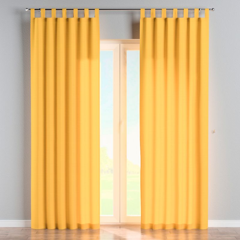 Zasłona na szelkach 1 szt. 130 x 245 cm Dekoria żółty 1 szt.
