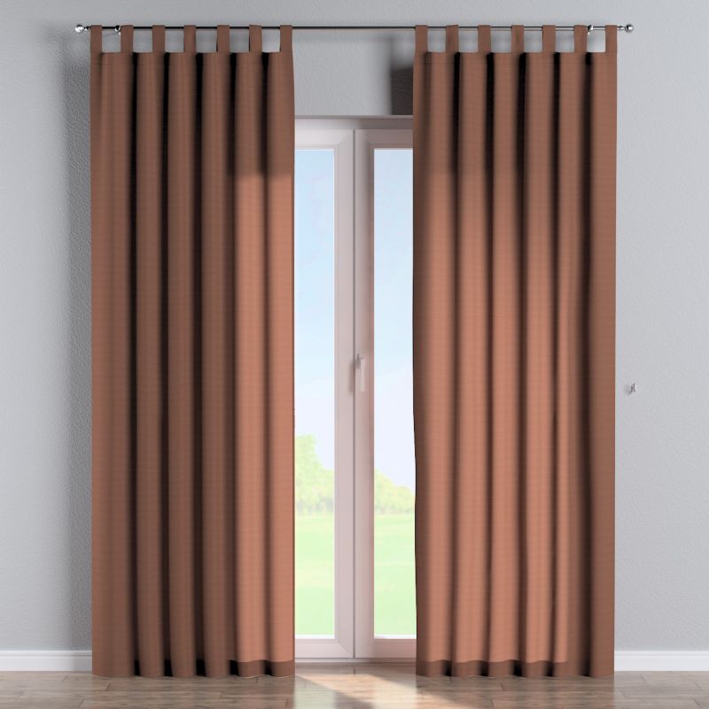 Zasłona na szelkach 1 szt. 130 x 260 cm Dekoria brązowy 1 szt.