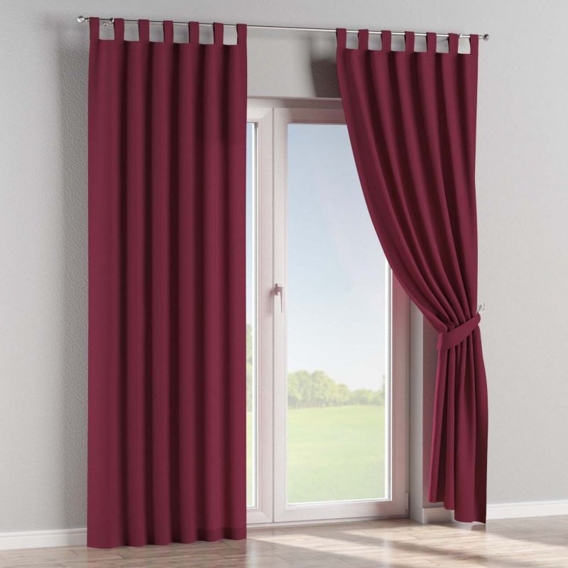 Zasłona na szelkach 1 szt. 130 x 260 cm Dekoria plum (śliwkowy) 1 szt.