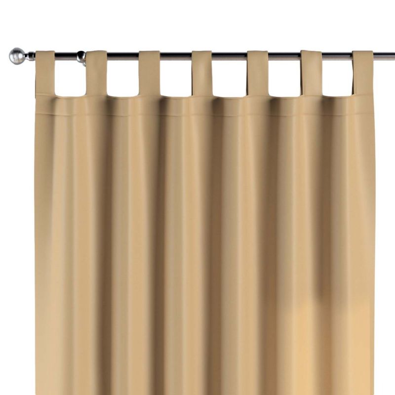 Zasłona na szelkach 1 szt. 130 x 260 cm Dekoria złoty z połyskiem  1 szt.