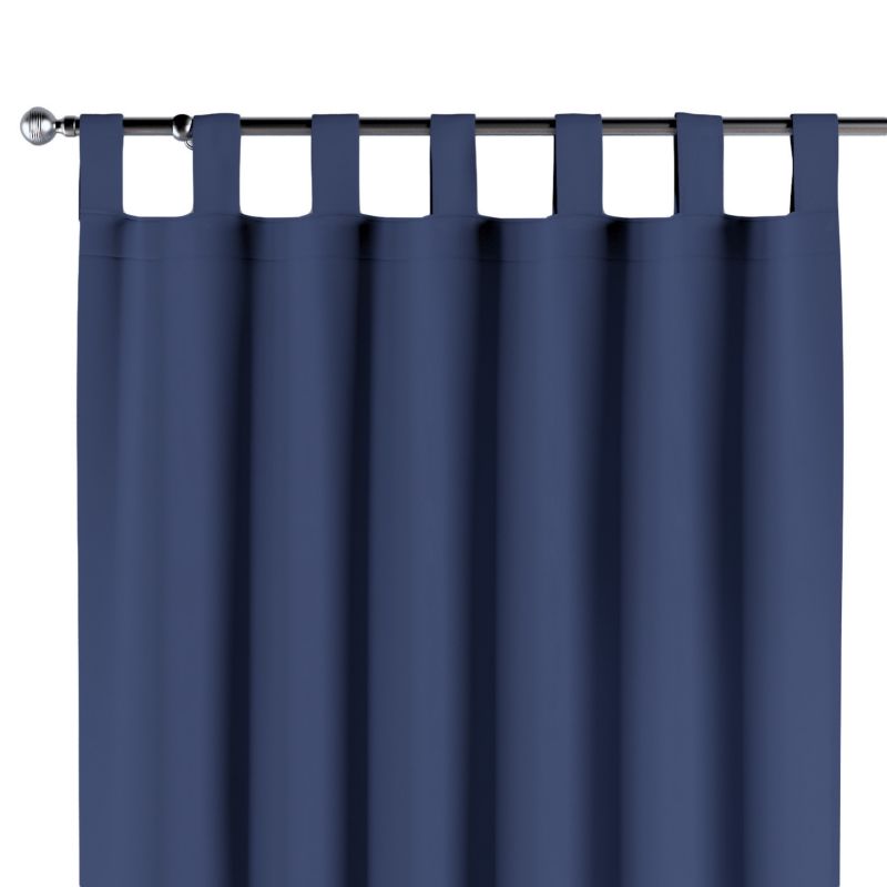 Zasłona na szelkach Dekoria 130x245 cm Crema granatowy 1 szt.