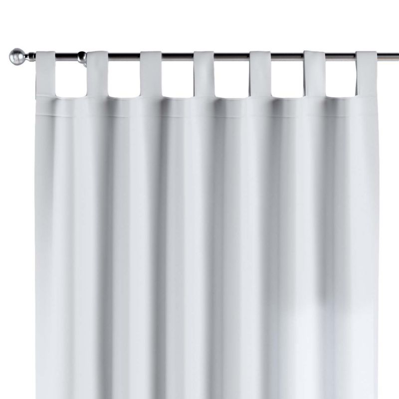 Zasłona na szelkach Dekoria 130x245 cm Damasco biały z połyskiem 1 szt.