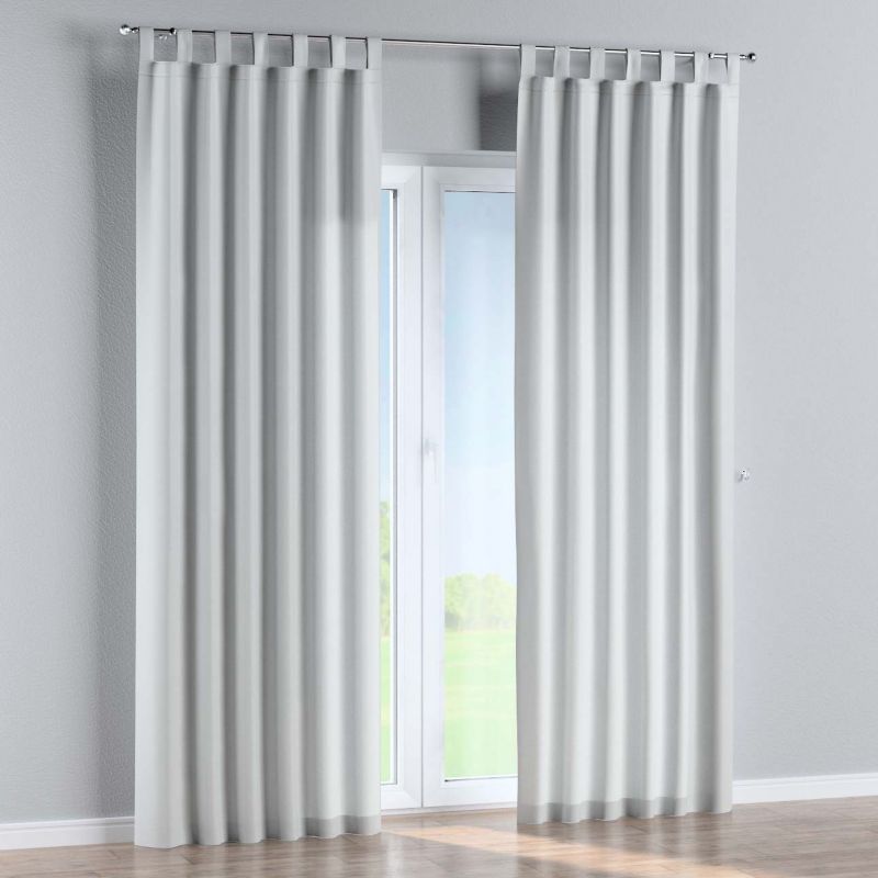 Zasłona na szelkach Dekoria 130x245 cm Damasco gołębi srebrny z połyskiem 1 szt.