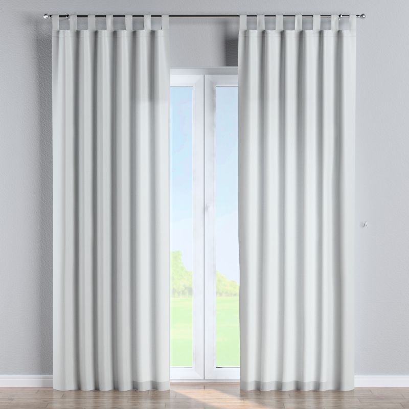 Zasłona na szelkach Dekoria 130x245 cm Damasco gołębi srebrny z połyskiem 1 szt.