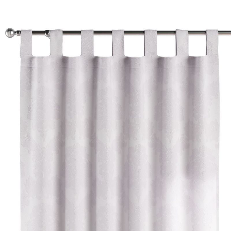 Zasłona na szelkach Dekoria 130x245 cm Damasco liście akantu na białym tle 1 szt.