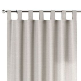Zasłona na szelkach Dekoria 130x245 cm Linen śmietankowy biały 1 szt.