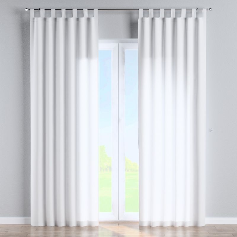 Zasłona na szelkach Dekoria 130x245 cm Loneta biały 1 szt.