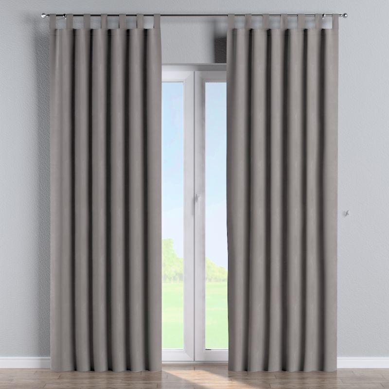 Zasłona na szelkach Dekoria 130x245 cm Velvet gołębi szary 1 szt.
