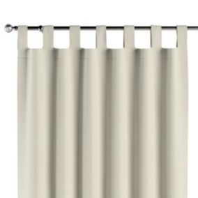 Zasłona na szelkach Dekoria 130x245 cm Velvet śmietankowa biel 1 szt.