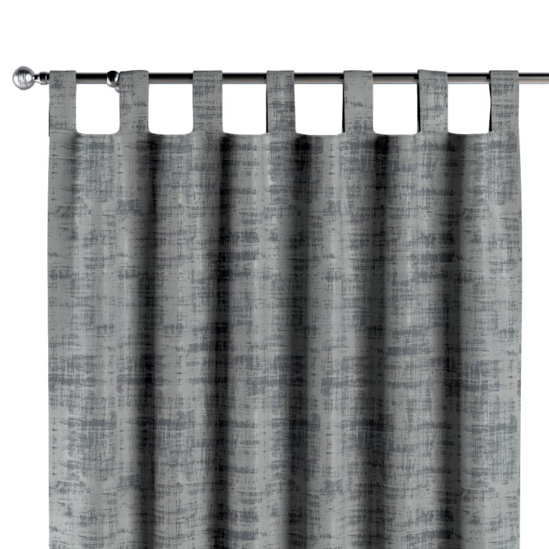 Zasłona na szelkach Dekoria 130x245 cm Velvet szary beton 1 szt.