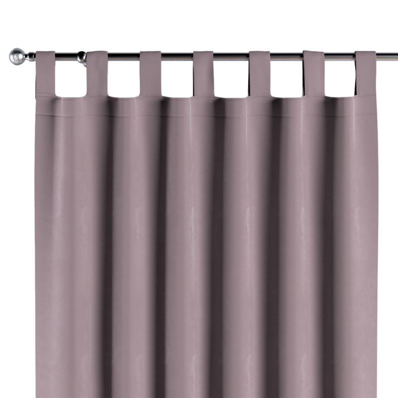 Zasłona na szelkach Dekoria 130x245 cm Velvet zgaszony róż 1 szt.