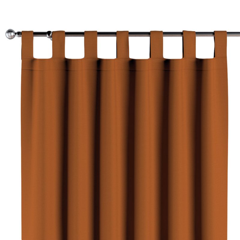 Zasłona na szelkach Dekoria 130x260 cm Cotton Panama rudy 1 szt.