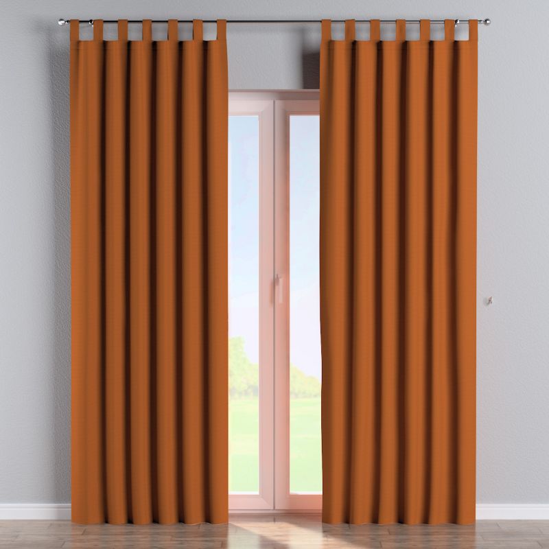 Zasłona na szelkach Dekoria 130x260 cm Cotton Panama rudy 1 szt.