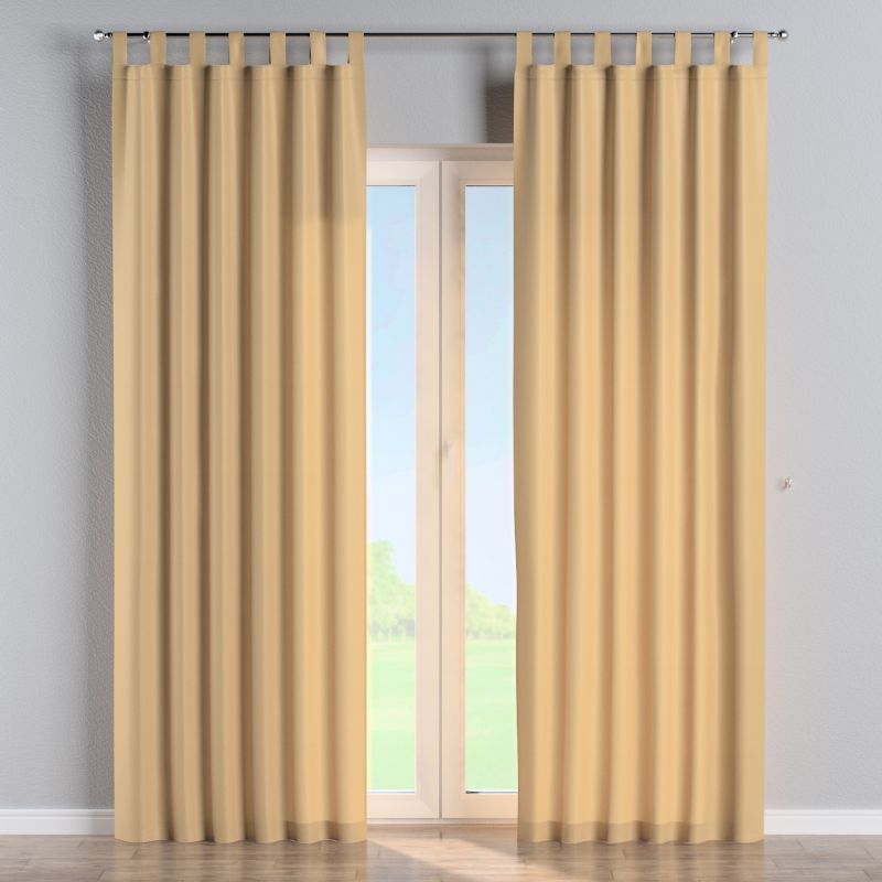 Zasłona na szelkach Dekoria 130x260 cm Damasco złoty z połyskiem 1 szt.