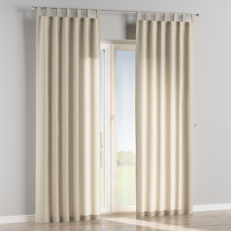 Zasłona na szelkach Dekoria 130x260 cm Linen naturalny len 1 szt.