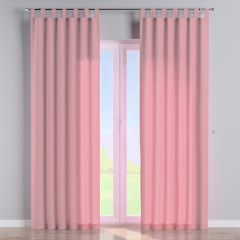 Zasłona na szelkach Dekoria 130x260 cm Loneta brudny róż 1 szt.