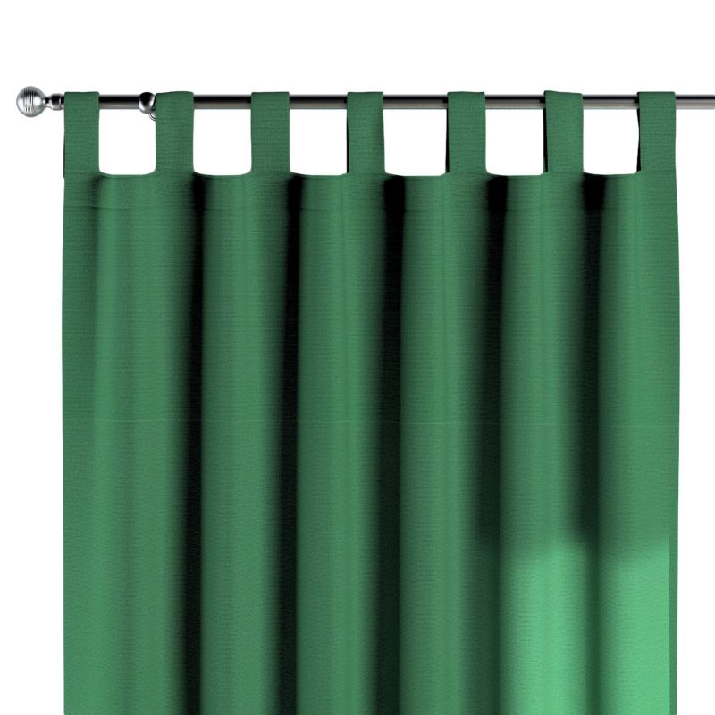 Zasłona na szelkach Dekoria 130x260 cm Loneta butelkowa zieleń 1 szt.