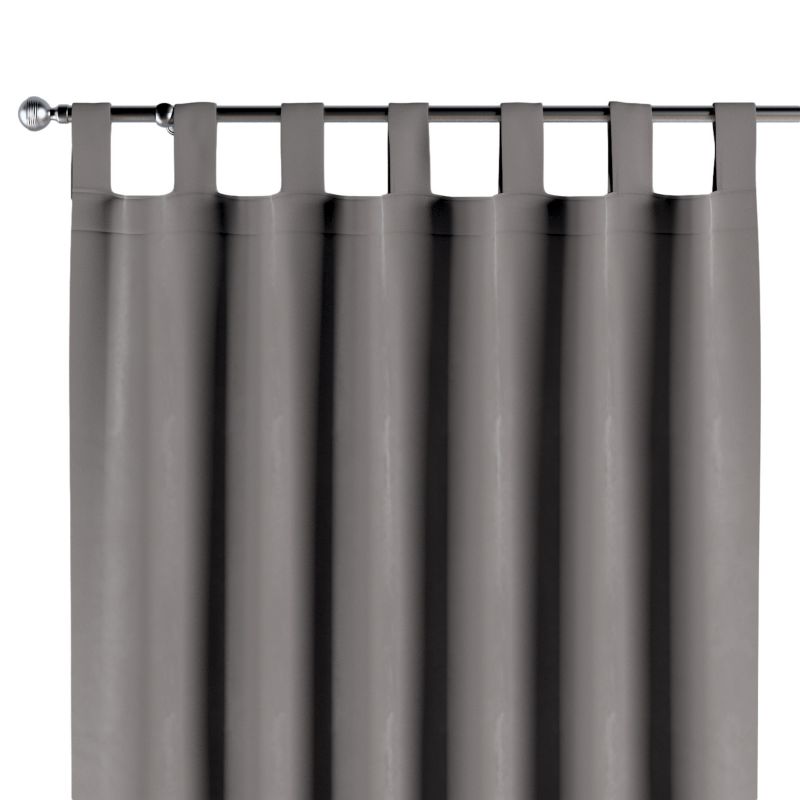 Zasłona na szelkach Dekoria 130x260 cm Velvet gołębi szary 1 szt.