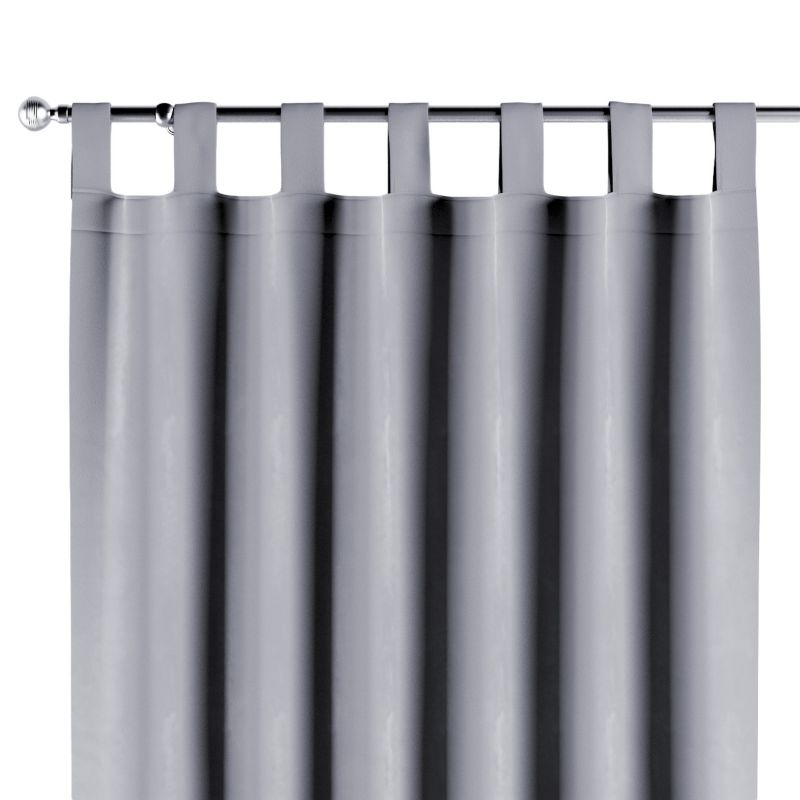 Zasłona na szelkach Dekoria 130x260 cm Velvet srebrzysty szary 1 szt.