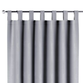 Zasłona na szelkach Dekoria 130x260 cm Velvet srebrzysty szary 1 szt.
