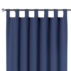 Zasłona na szelkach Dekoria 140x260 cm Crema granatowy 1 szt.