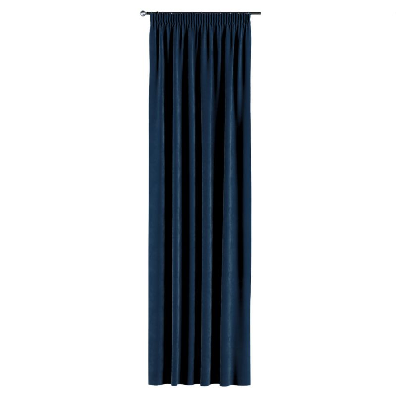 Zasłona na taśmie marszczącej 1 szt. 130 x 245 cm Dekoria granat 1 szt.