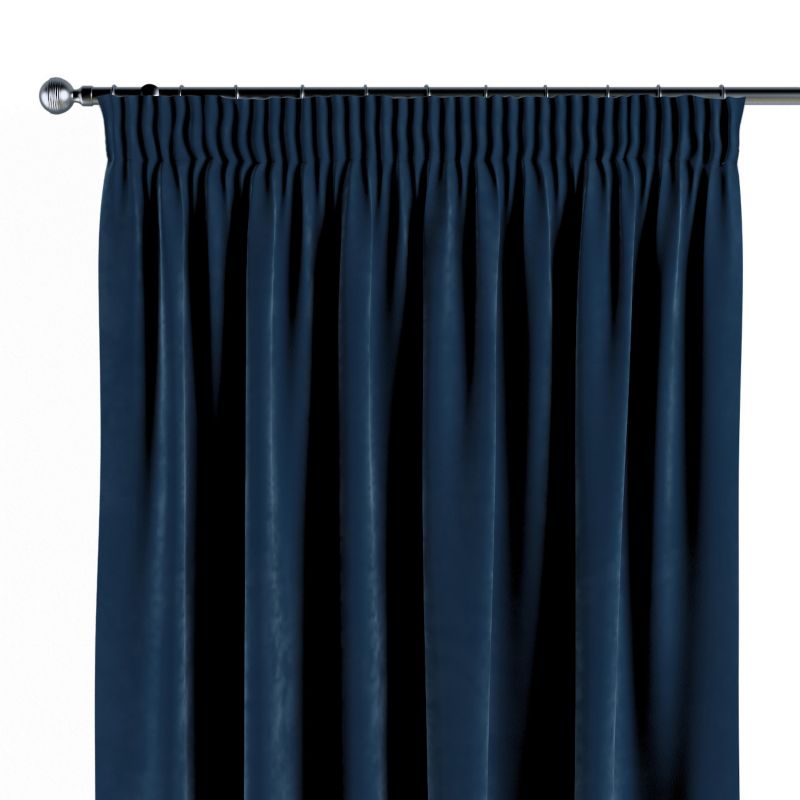 Zasłona na taśmie marszczącej 1 szt. 130 x 245 cm Dekoria granat 1 szt.