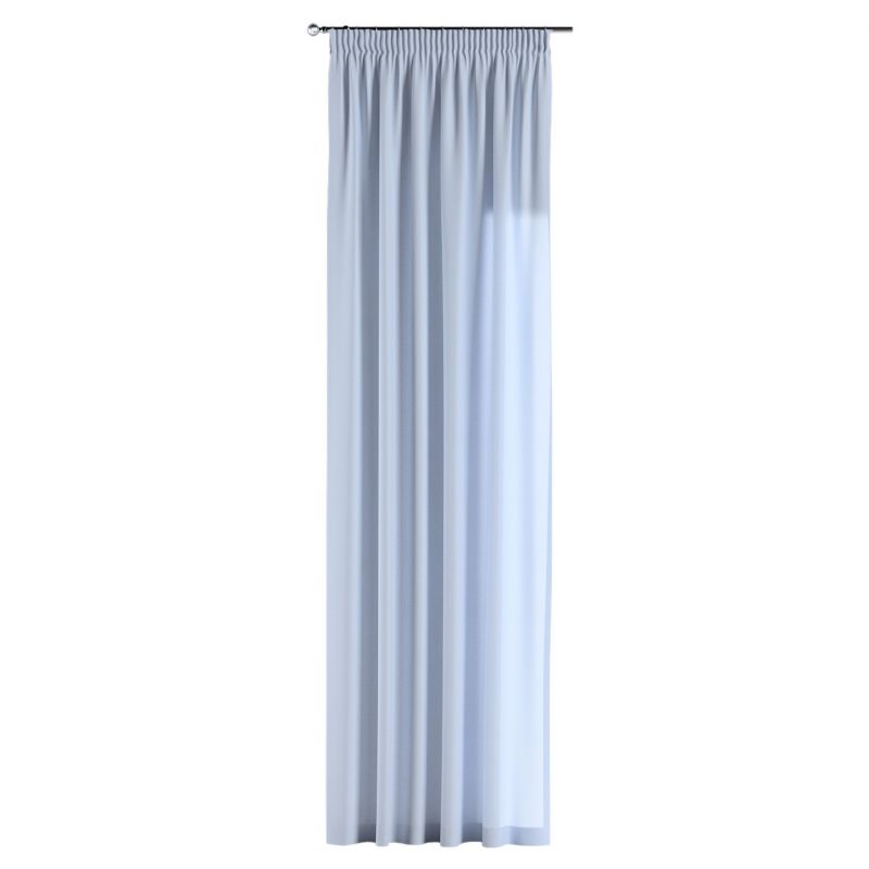 Zasłona na taśmie marszczącej 1 szt. 130 x 245 cm Dekoria pastelowy niebieski 1 szt.