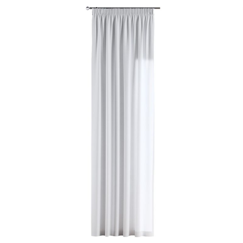 Zasłona na taśmie marszczącej 1 szt. 130 x 260 cm Dekoria biały 1 szt.