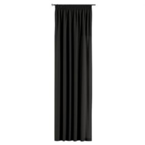 Zasłona na taśmie marszczącej Dekoria 130x245 cm Cotton Panama Shadow grey grafitowy 1 szt.
