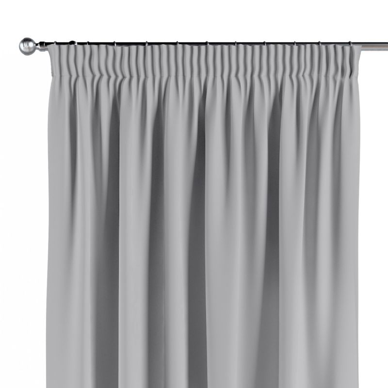 Zasłona na taśmie marszczącej Dekoria 130x245 cm Crema srebrny 1 szt.