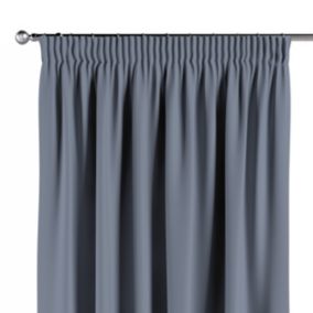 Zasłona na taśmie marszczącej Dekoria 130x260 cm Blackout - zaciemniające stalowy szary 1 szt.